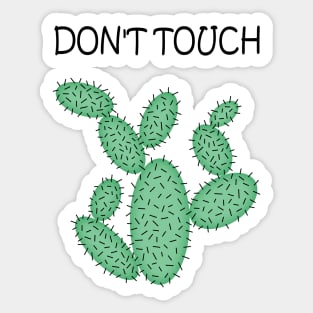 Cactus - don't touch. Sticker